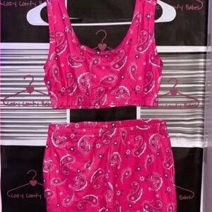 Pink Sleepwear Cotton Set